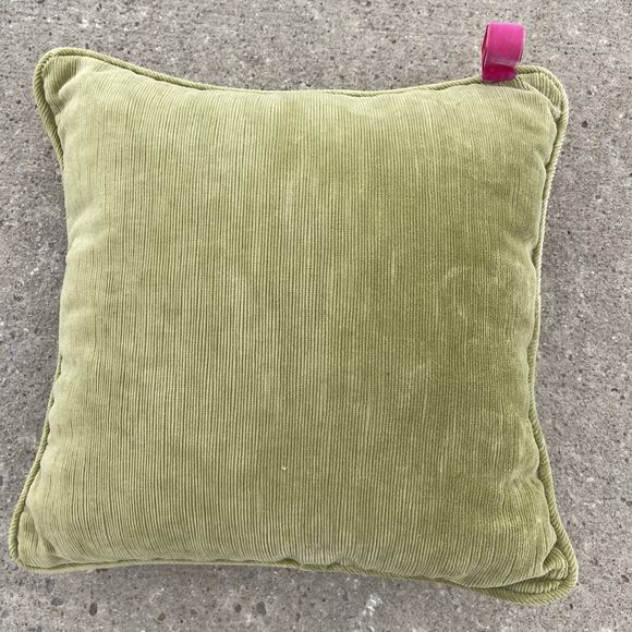 Vintage Strawberry Floral Needlepoint Pillow Velvet Back 13”x13” Cottage Grandma - Picture 4 of 10